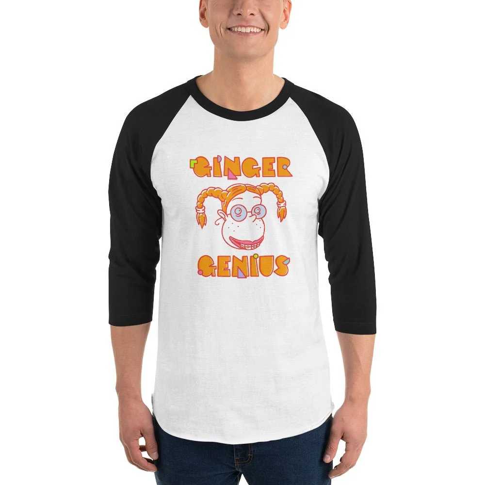 The Wild Thornberrys Ginger Genius Unisex 3/4 Sleeve Raglan Shirt - Image 5