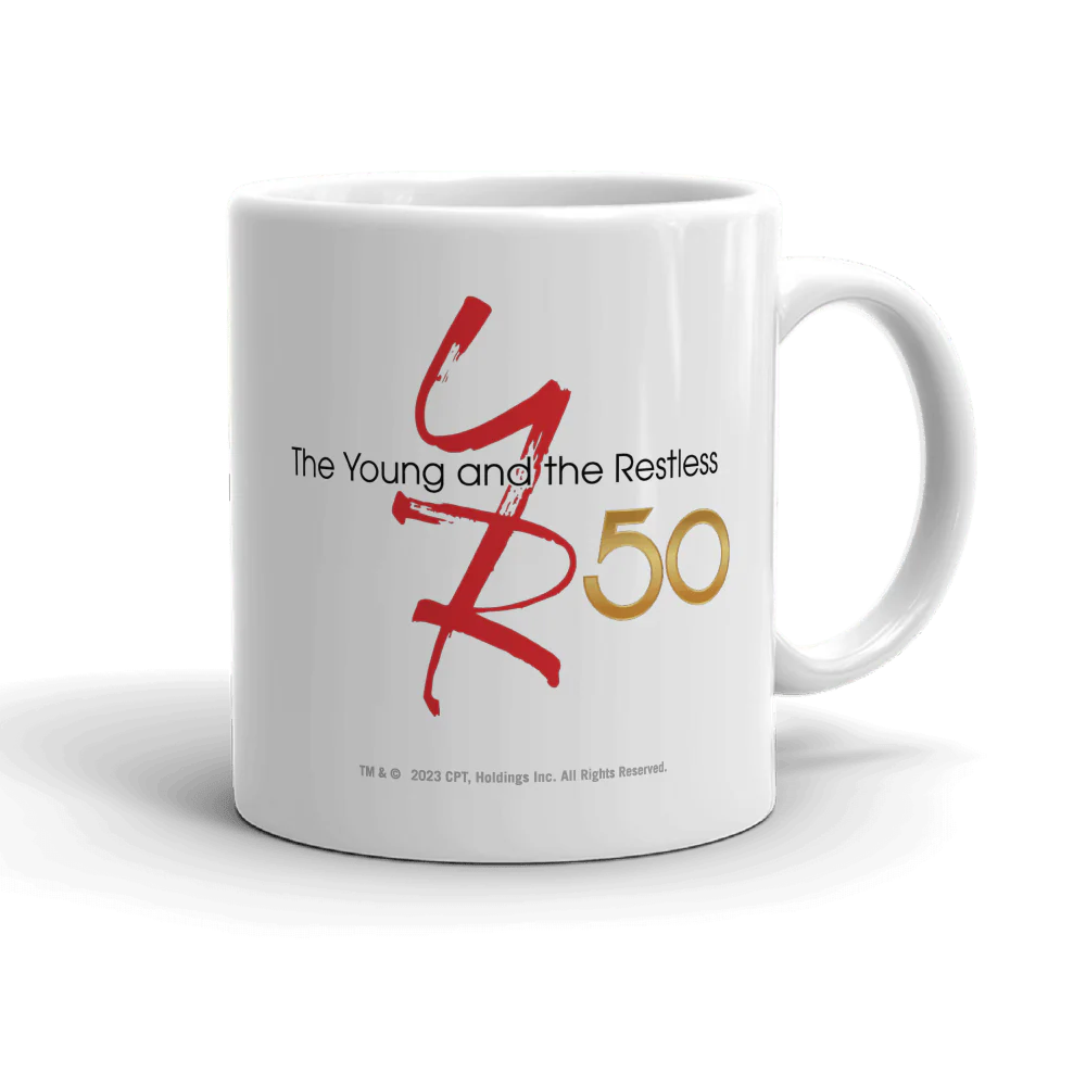 The Young and the Restless 50th Anniversary White Mug