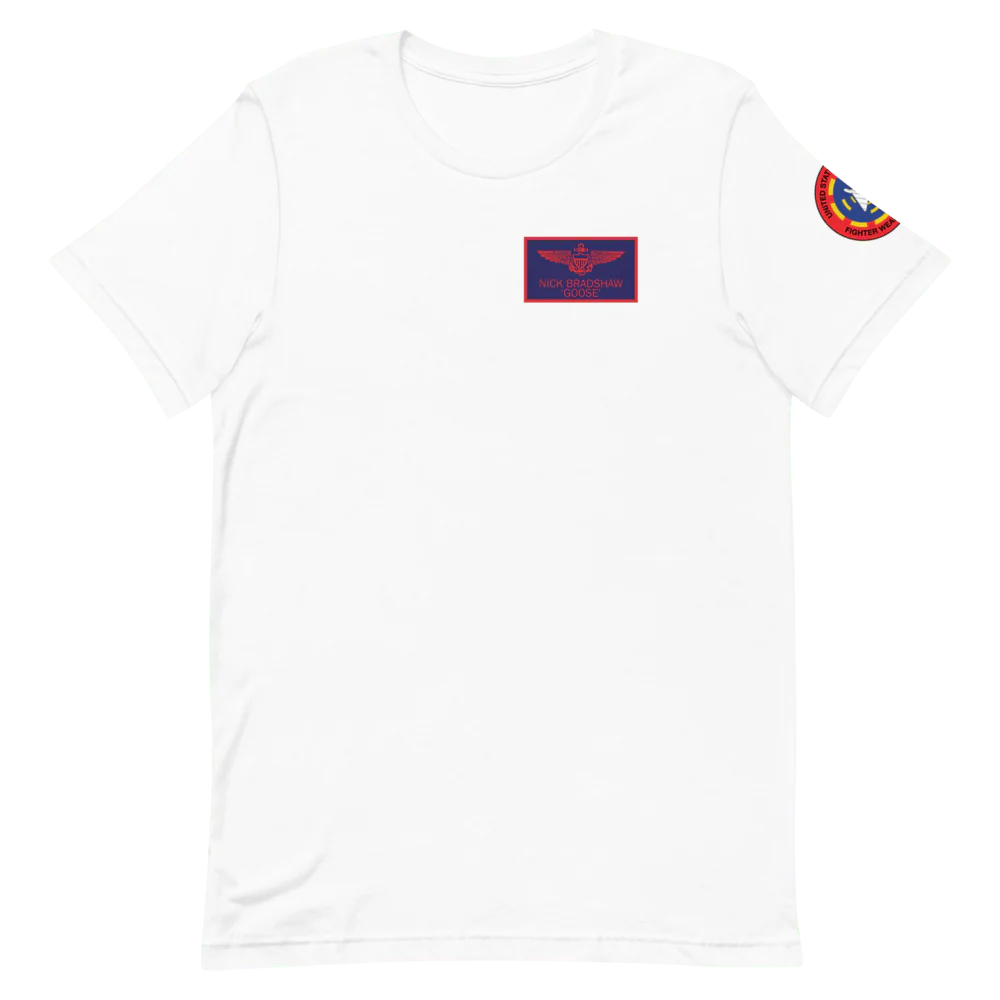 Top Gun Goose Badge Unisex Premium T-Shirt - Image 4