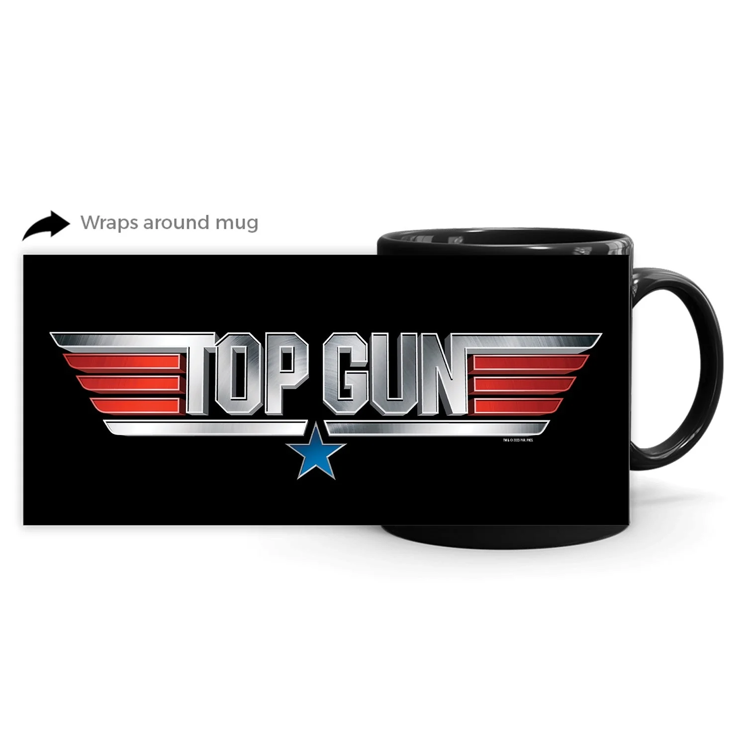 Top Gun Black Mug