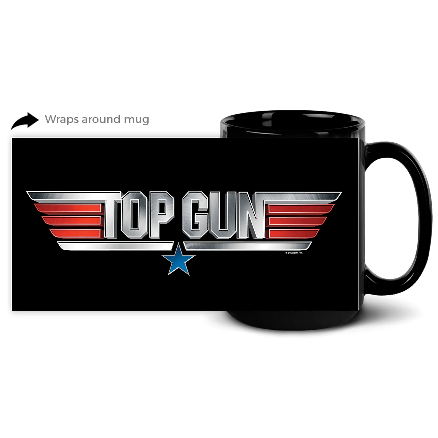 Top Gun Black Mug - Image 7