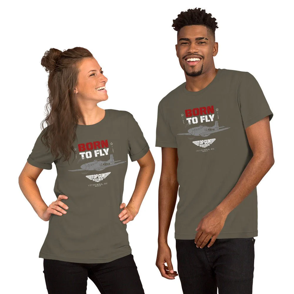 Top Gun: Maverick Born To Fly Unisex Premium T-Shirt - Image 4