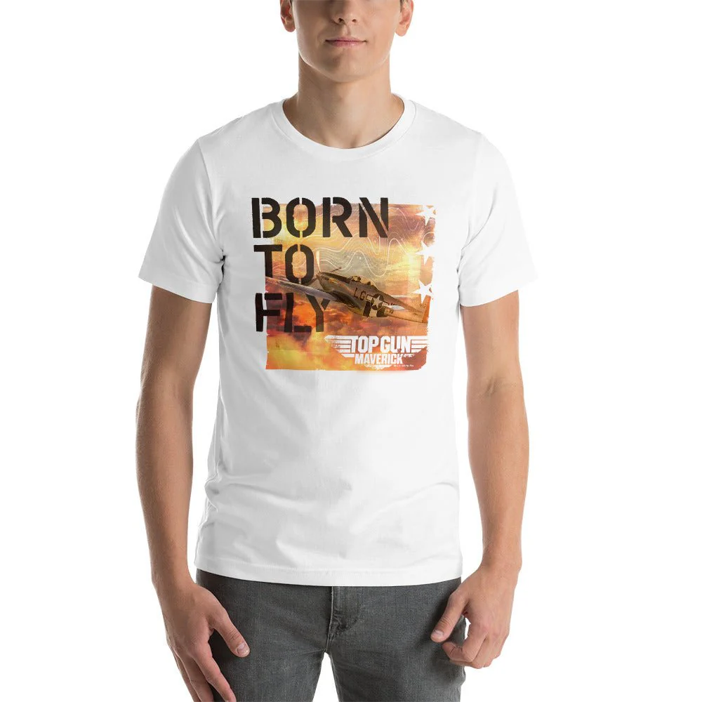 Top Gun: Maverick Born To Fly Adult Short Sleeve T-Shirt - Image 8