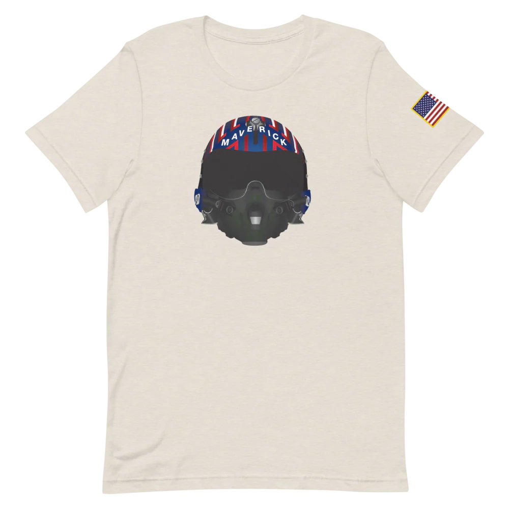 Top Gun Maverick Helmet Unisex Premium T-Shirt - Image 3