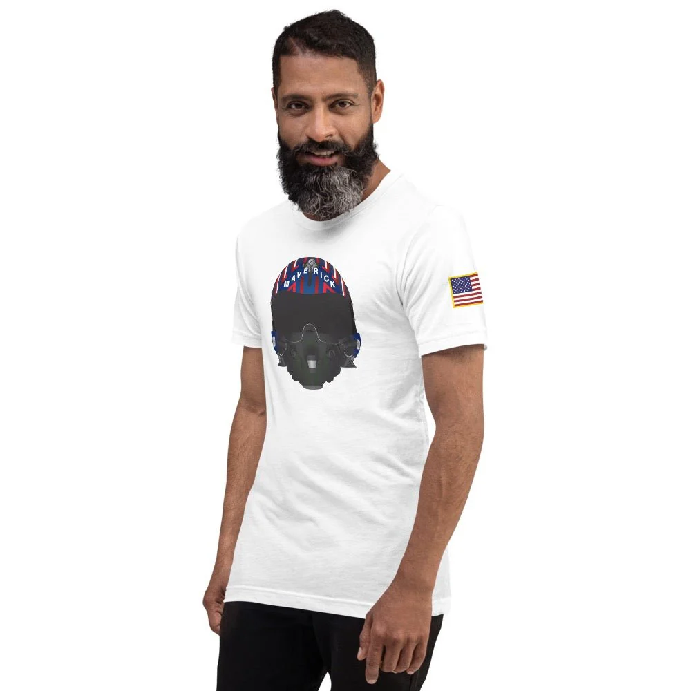 Top Gun Maverick Helmet Unisex Premium T-Shirt - Image 4