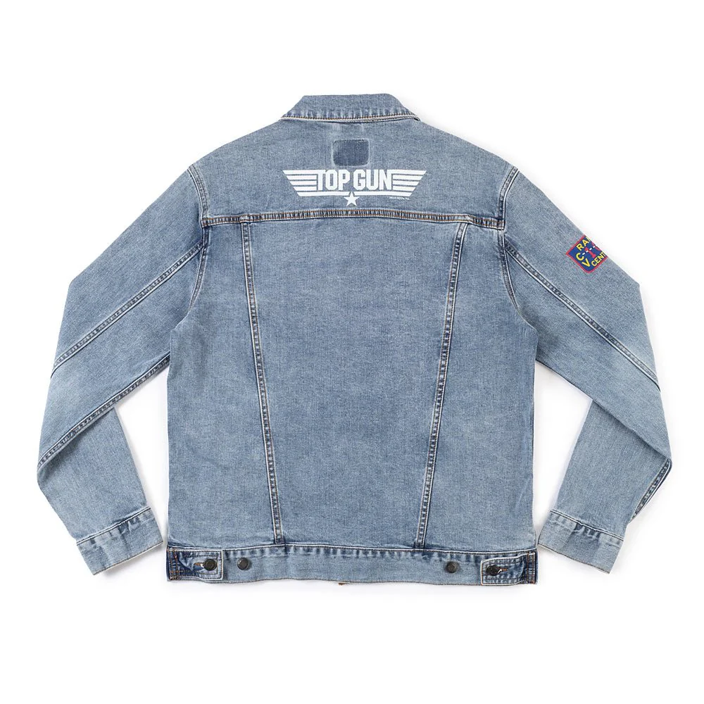 Top Gun Printed Denim Jacket - Image 2