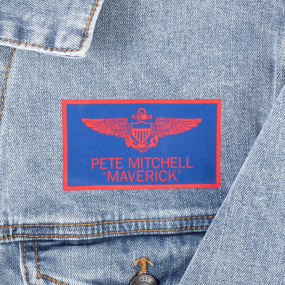 Top Gun Printed Denim Jacket - Image 3