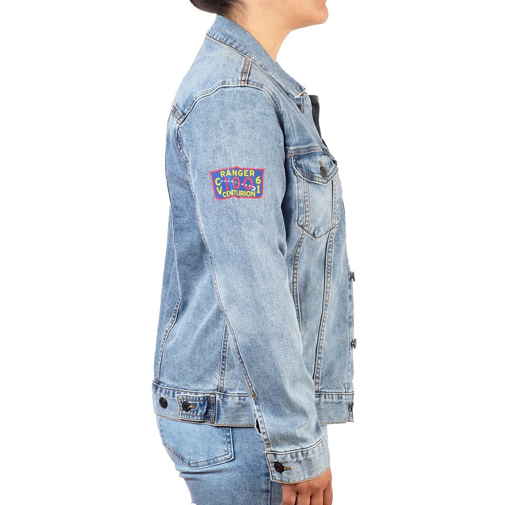 Top Gun Printed Denim Jacket - Image 9