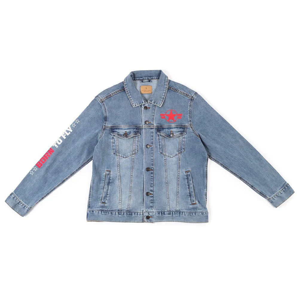 Top Gun: Maverick Printed Denim Jacket - Image 5