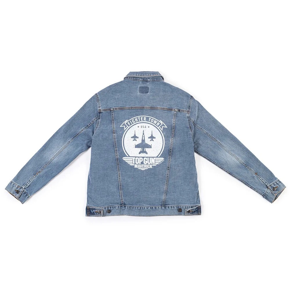 Top Gun: Maverick Printed Denim Jacket - Image 6