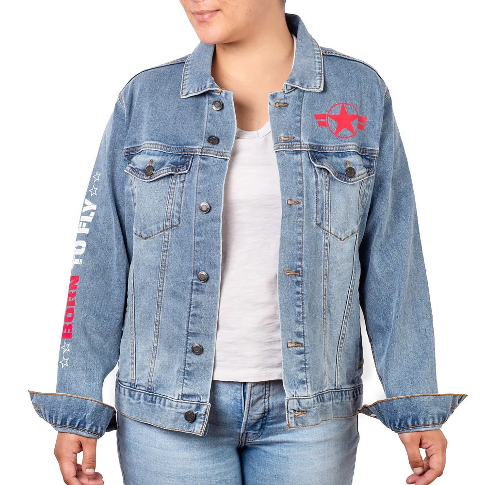 Top Gun: Maverick Printed Denim Jacket - Image 7