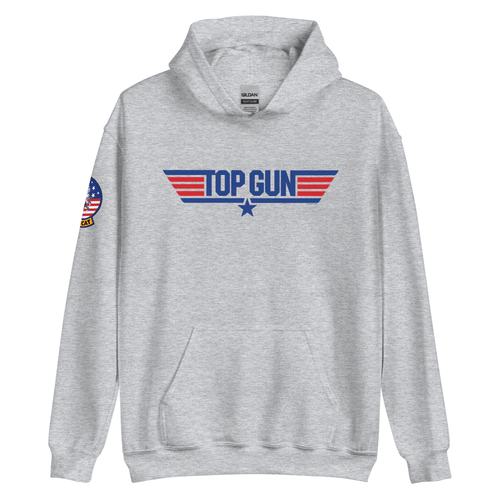Top Gun Red & Blue Hooded Sweatshirt