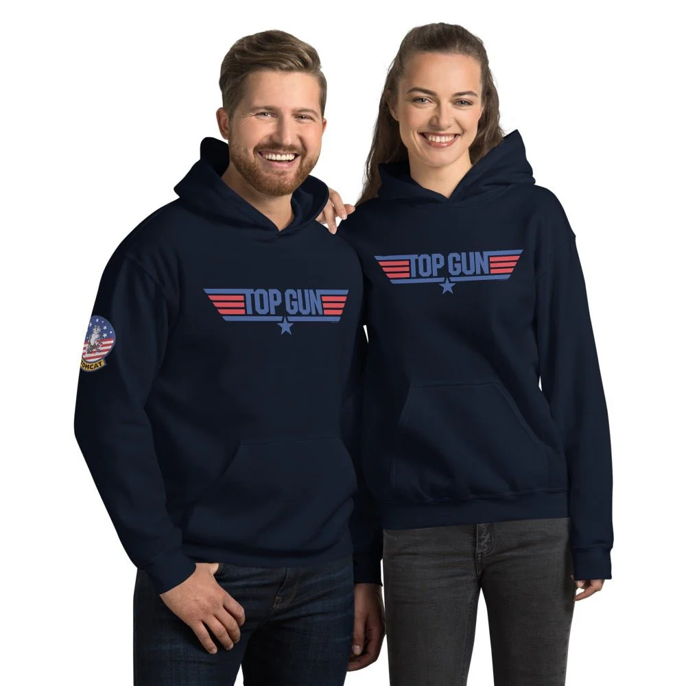 Top Gun Red & Blue Hooded Sweatshirt - Image 3