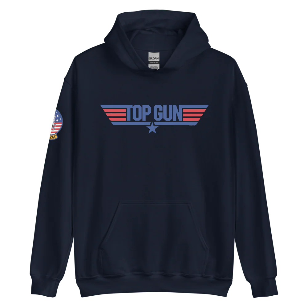 Top Gun Red & Blue Hooded Sweatshirt - Image 4