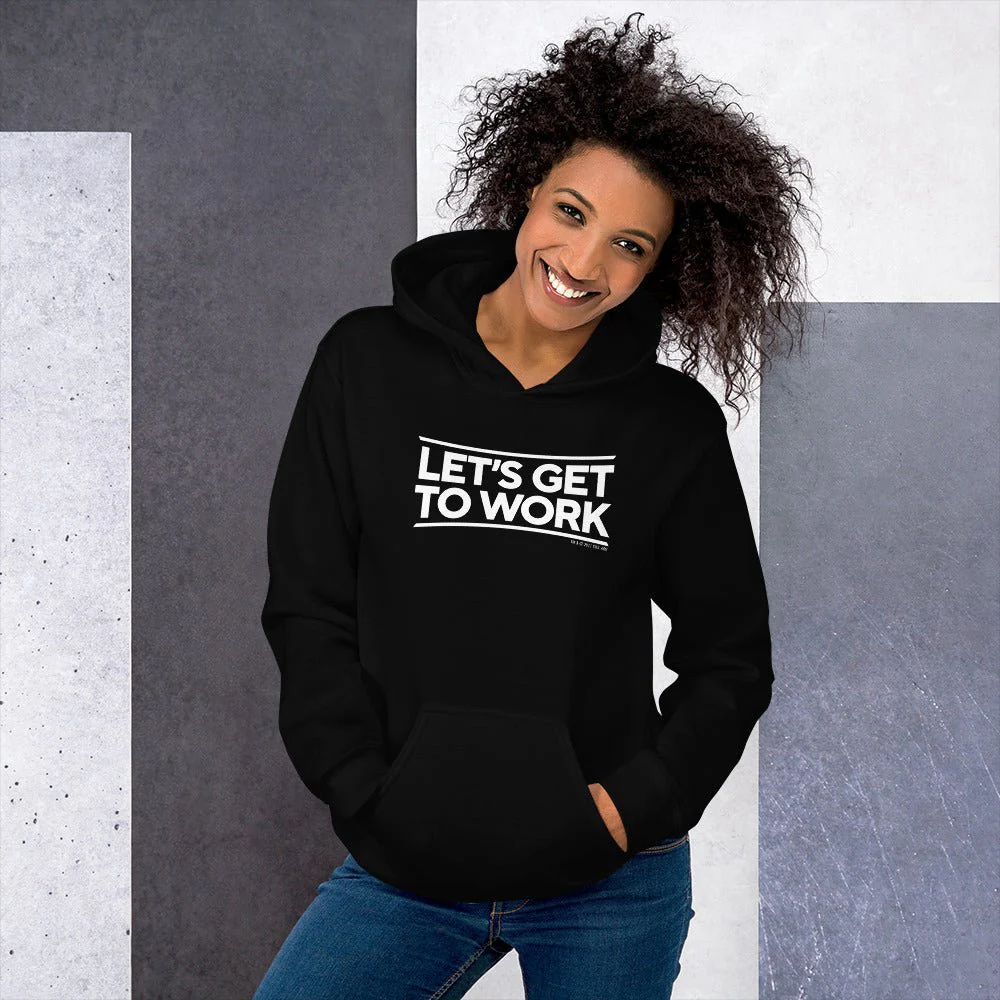 Tough As Nails Let's Get to Work Adult Fleece Hooded Sweatshirt - Image 2