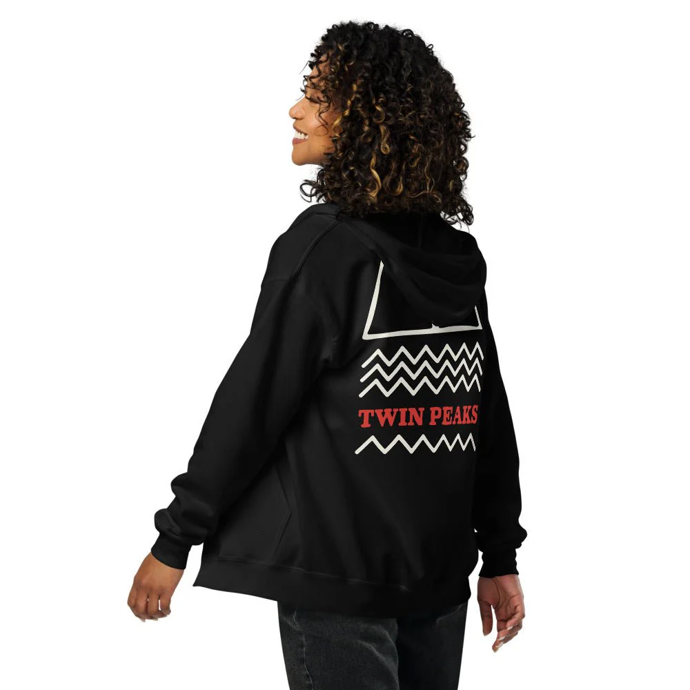 Twin Peaks City Unisex Heavy Blend Zip-Up Hoodie - Image 6