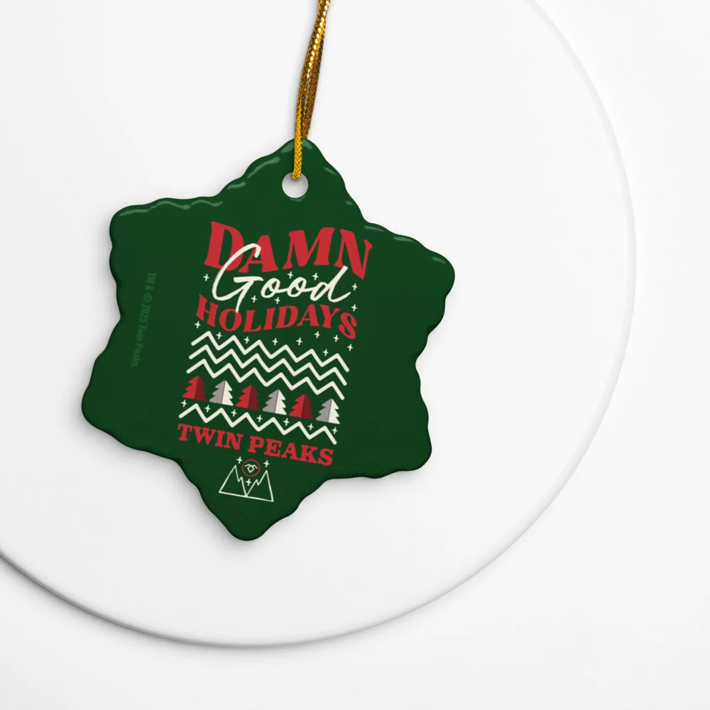 Twin Peaks Damn Good Holidays Ceramic Ornament - Image 2