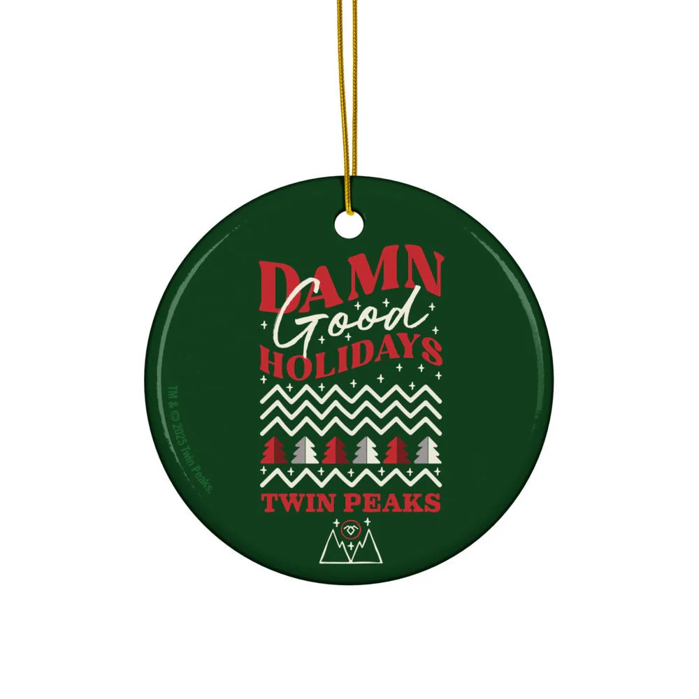Twin Peaks Damn Good Holidays Ceramic Ornament - Image 3