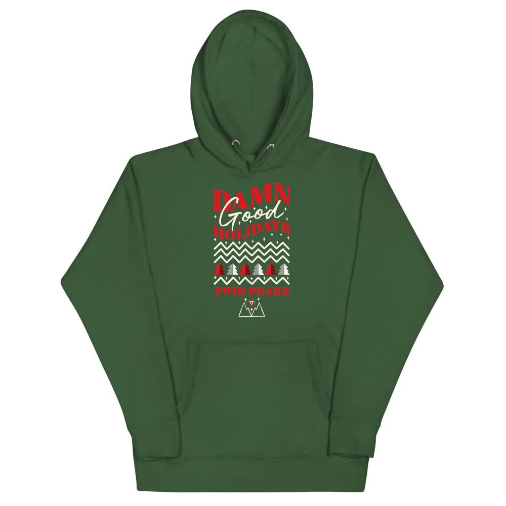Twin Peaks Damn Good Holidays Unisex Premium Hoodie - Image 4