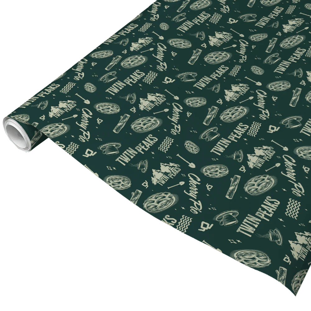 Twin Peaks Pattern Satin Gift Wrap