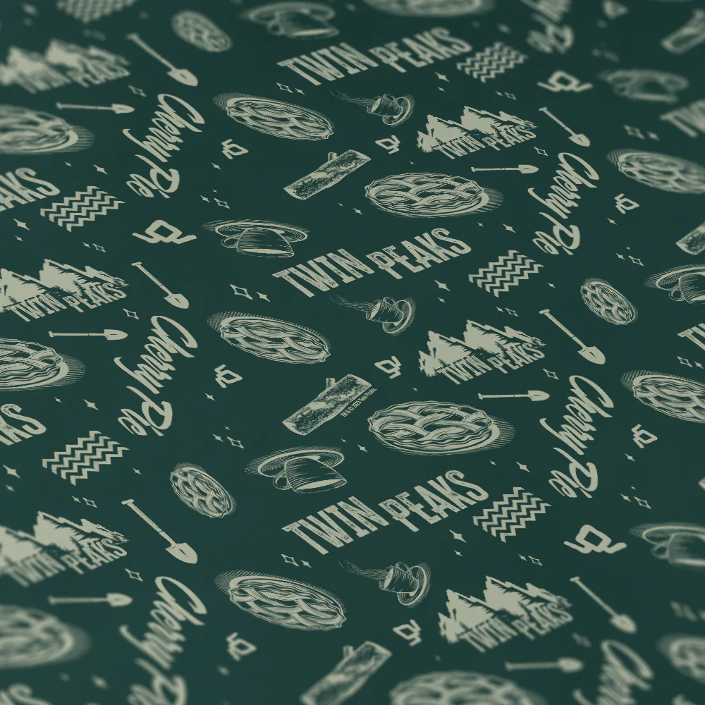 Twin Peaks Pattern Satin Gift Wrap - Image 2