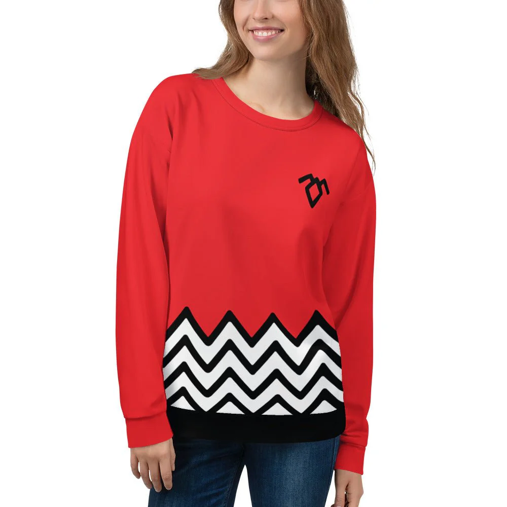 Twin Peaks Pattern Unisex Crew Neck Sweatshirt - Image 2