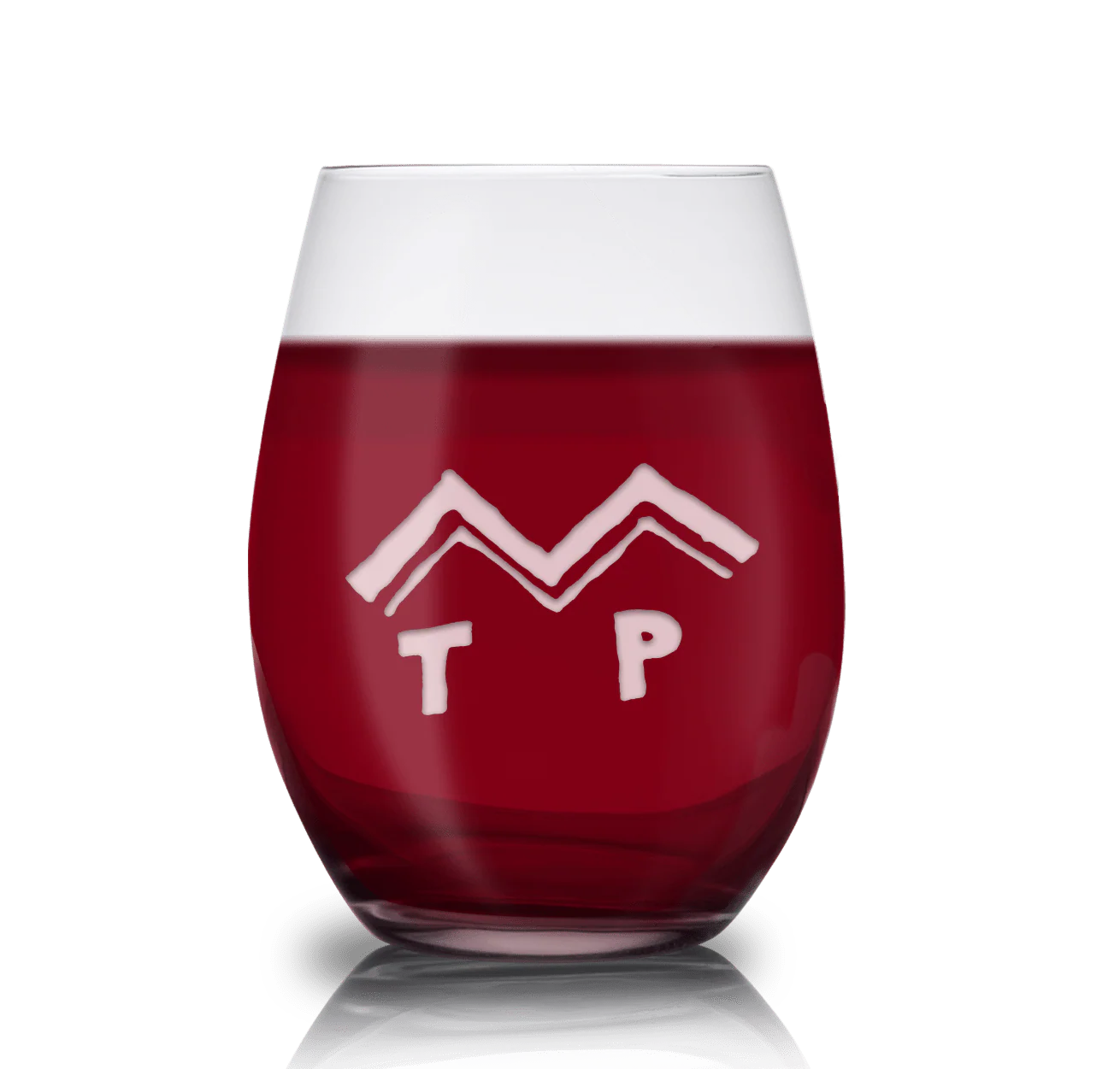 Twin Peaks Peaks Logo Laser Engraved Stemless Wine Glass