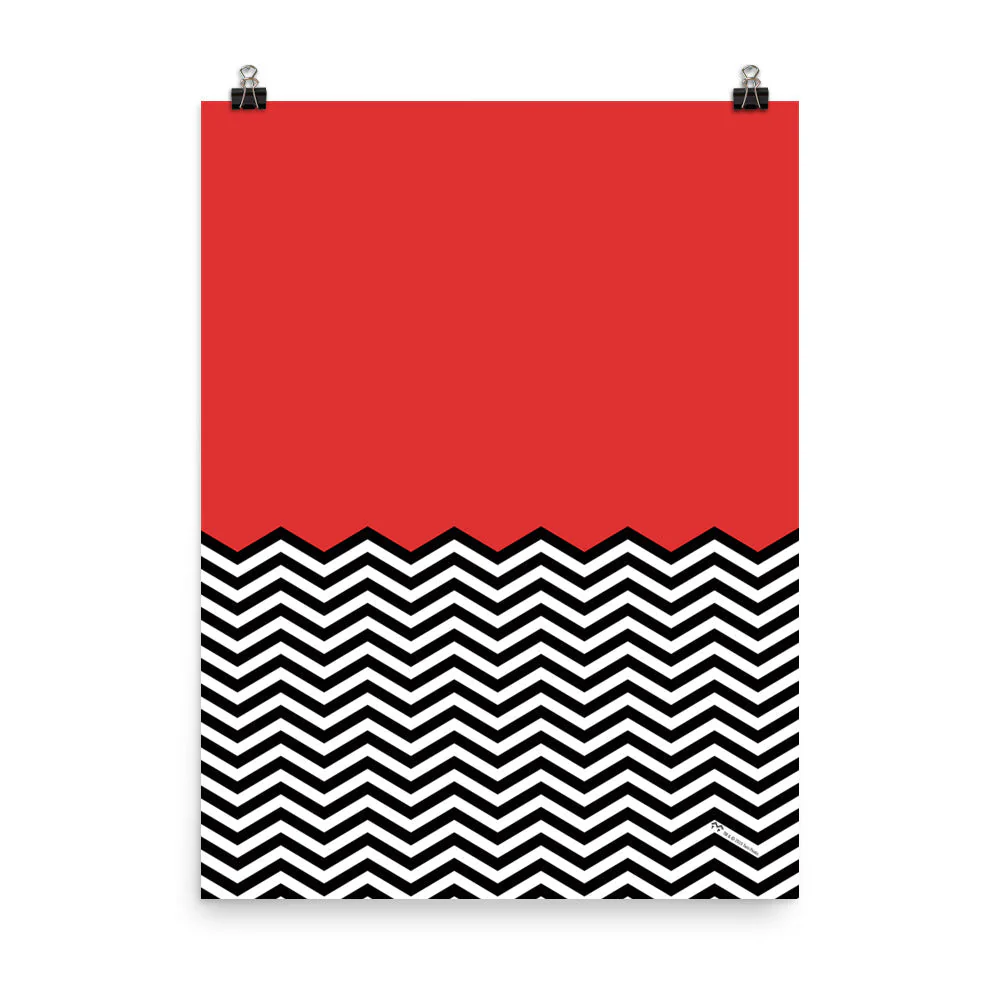 Twin Peaks Red Room Chevron Premium Poster - 18" x 24"