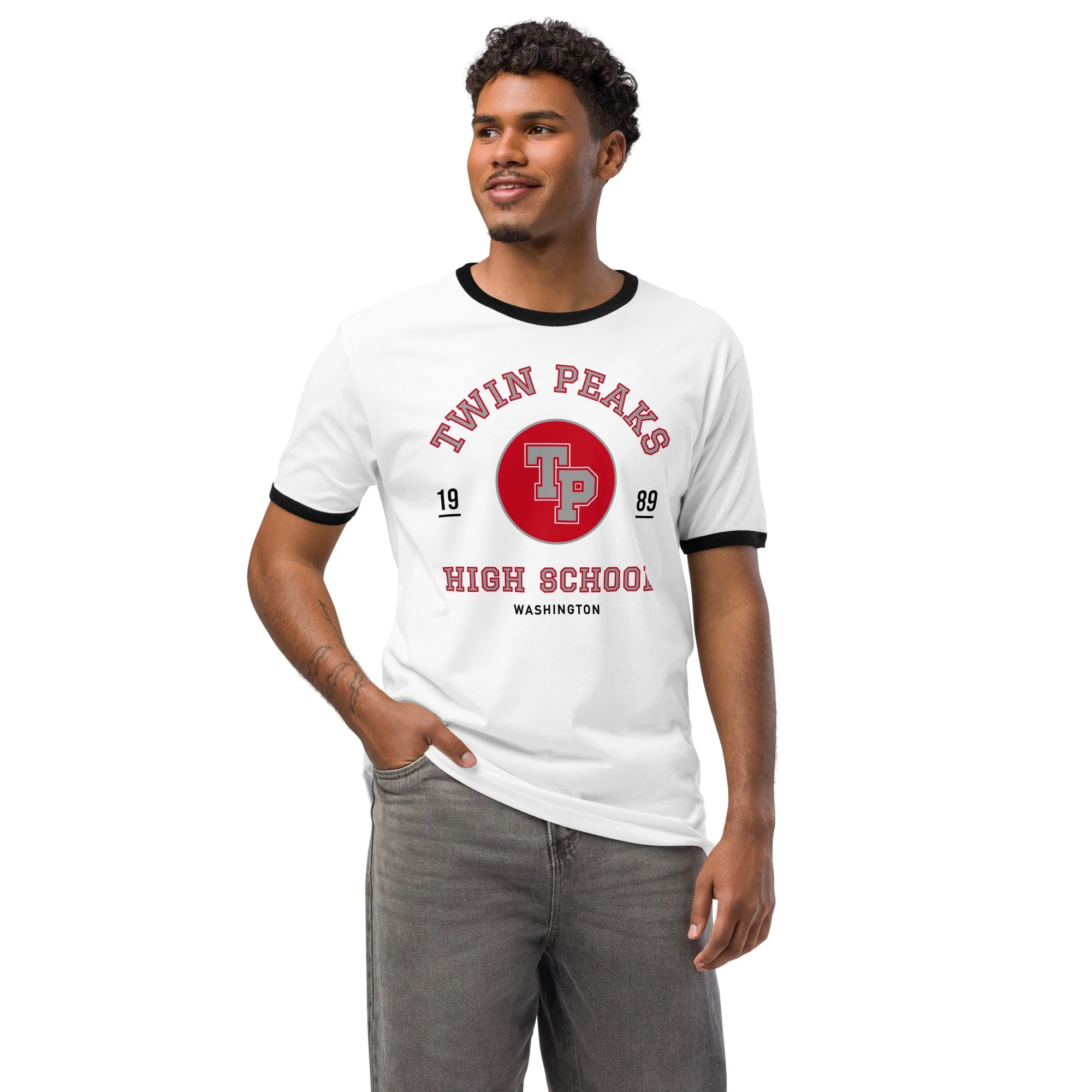 Twin Peaks Ringer T-Shirt High School - Image 2
