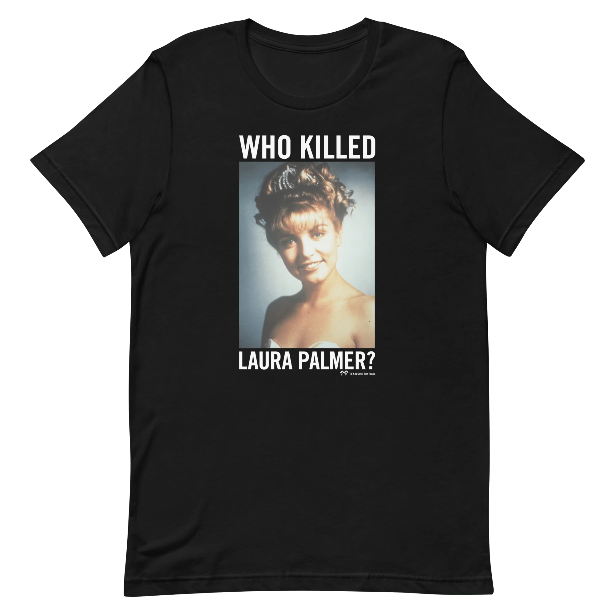 Twin Peaks Who Killed Laura Palmer? Adult Short Sleeve T-Shirt - Image 3