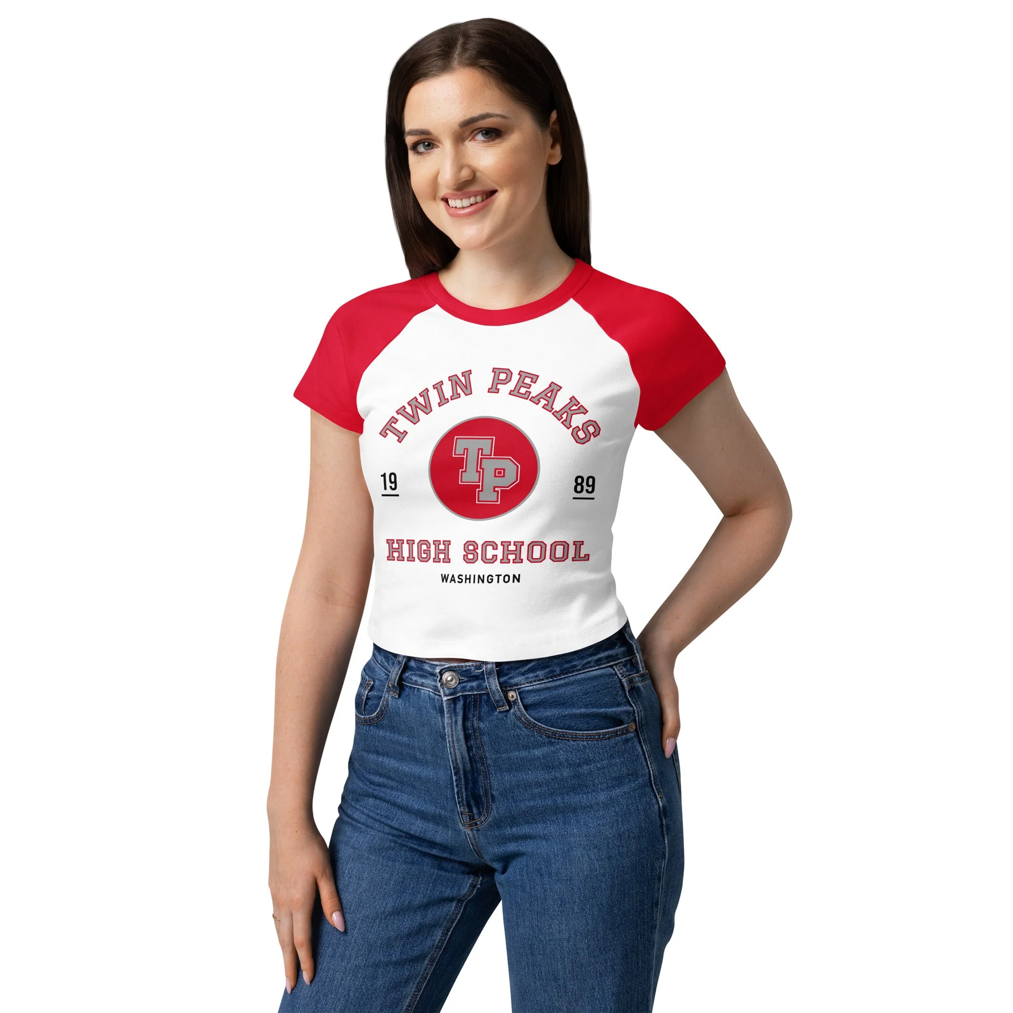 Twin Peaks Women’s Raglan Tee High School - Image 2