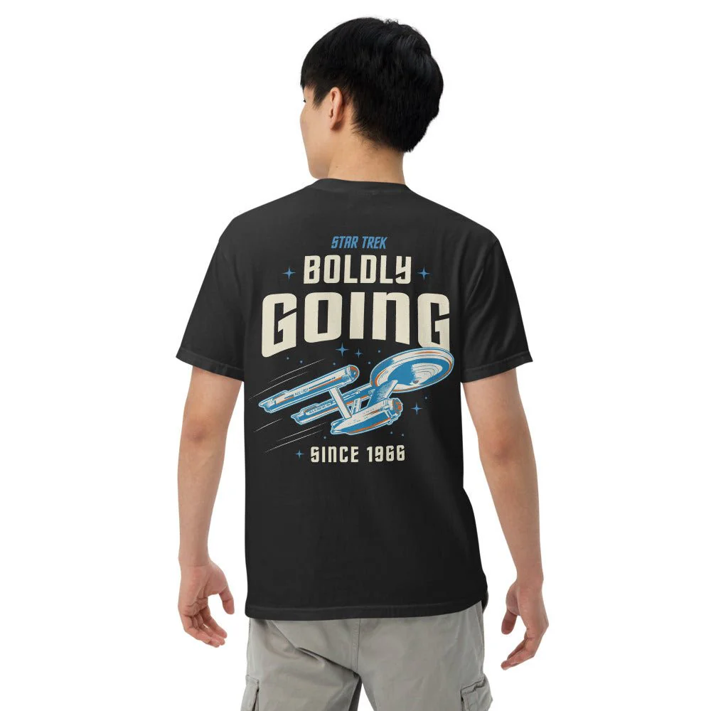 Star Trek T-Shirt Boldly Going Since 1966 Personalized Name - Image 3