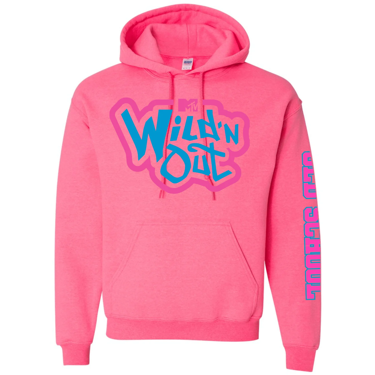 Wild 'N Out Neon Pink Old School Hooded Sweatshirt