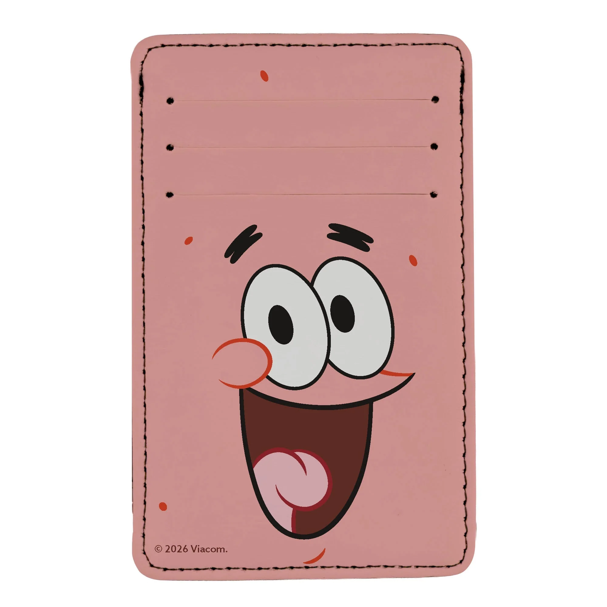 SpongeBob SquarePants Wallet ID Card Holder Patrick Star Face Pink