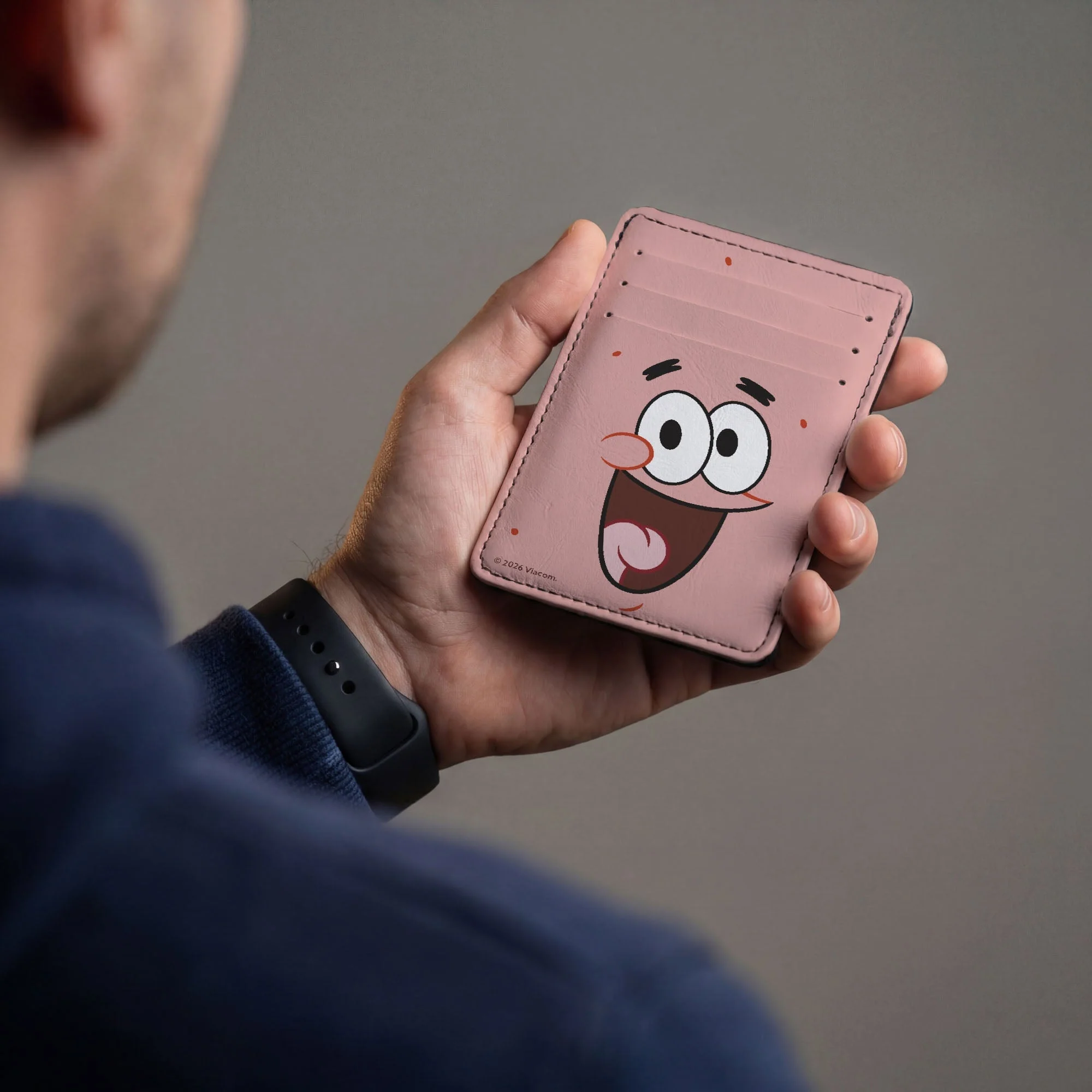 SpongeBob SquarePants Wallet ID Card Holder Patrick Star Face Pink - Image 3