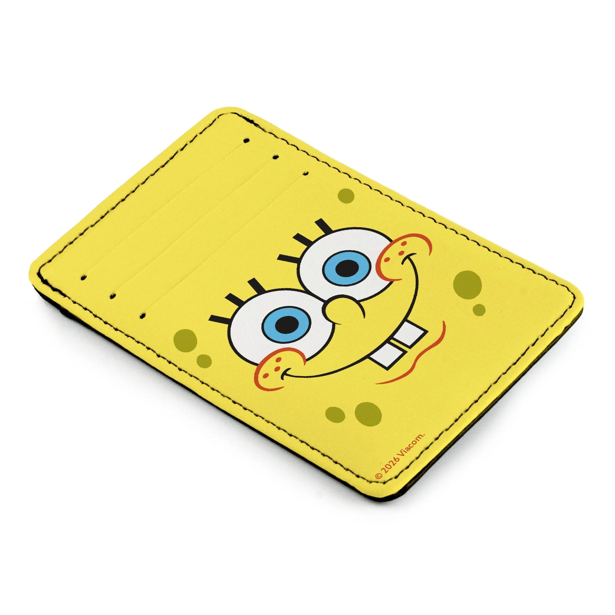 SpongeBob SquarePants ID Wallet Smiling Face Close-Up Buckle-Down Yellow - Image 2