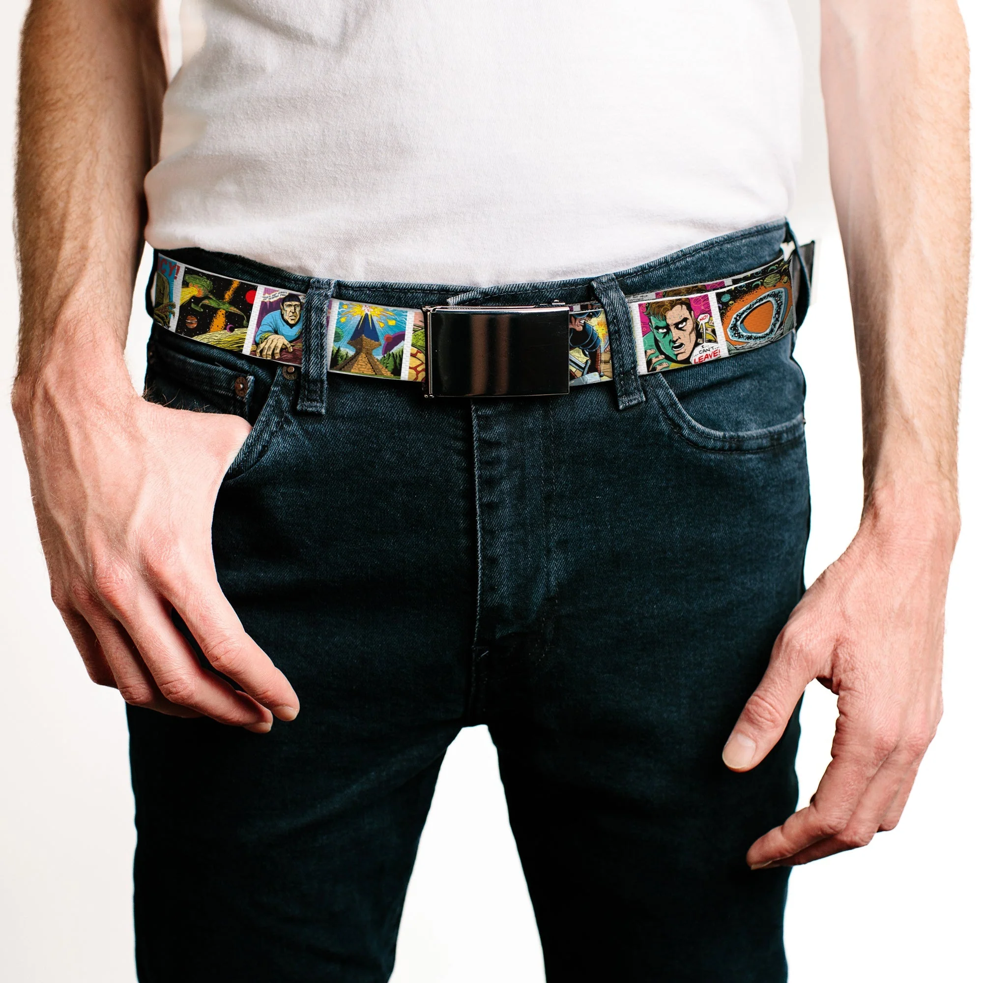 Star Trek 50th Risk is Our Business Illustration Web Belt - Image 2
