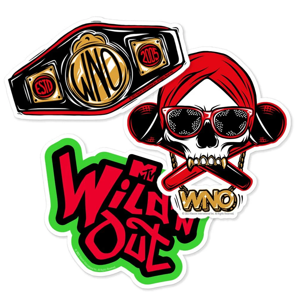 Wild 'N Out Die Cut Sticker Pack of 3