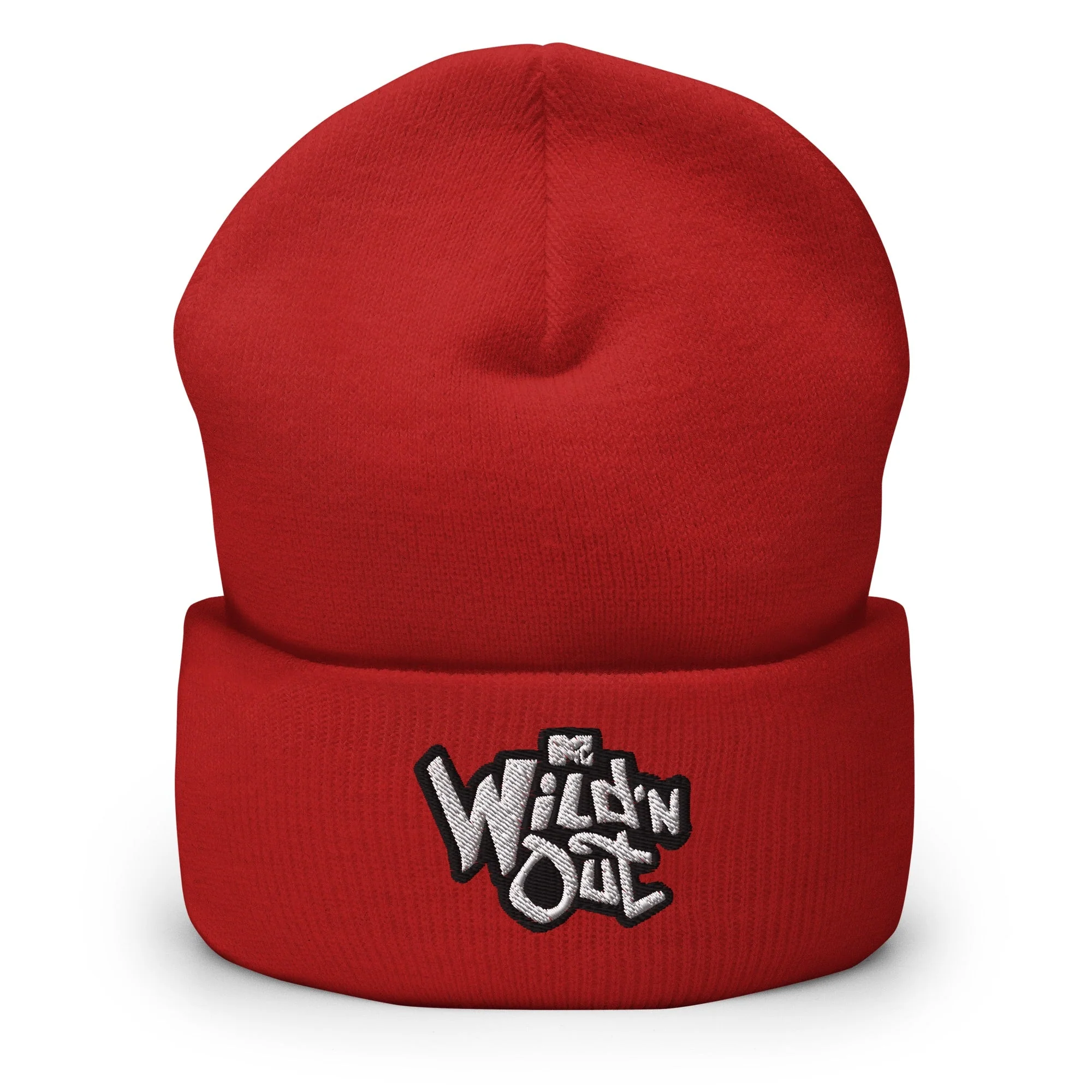 Wild 'N Out Logo Red Embroidered Beanie