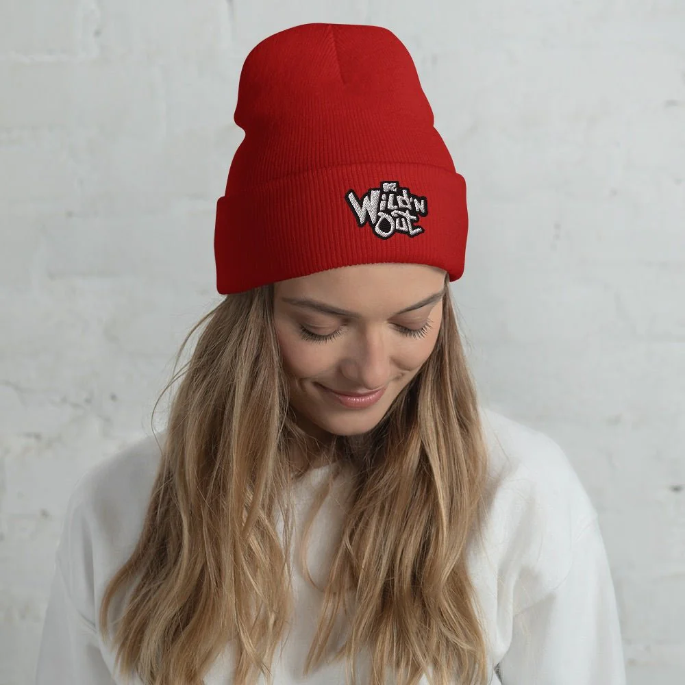 Wild 'N Out Logo Red Embroidered Beanie - Image 3