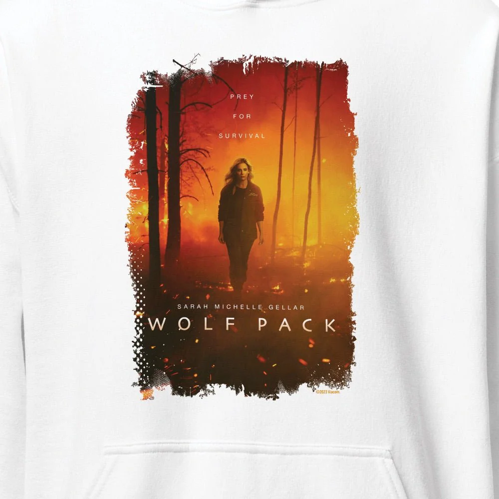 Wolf Pack Prey For Survival Adult Hooded Sweatshirt - Image 2