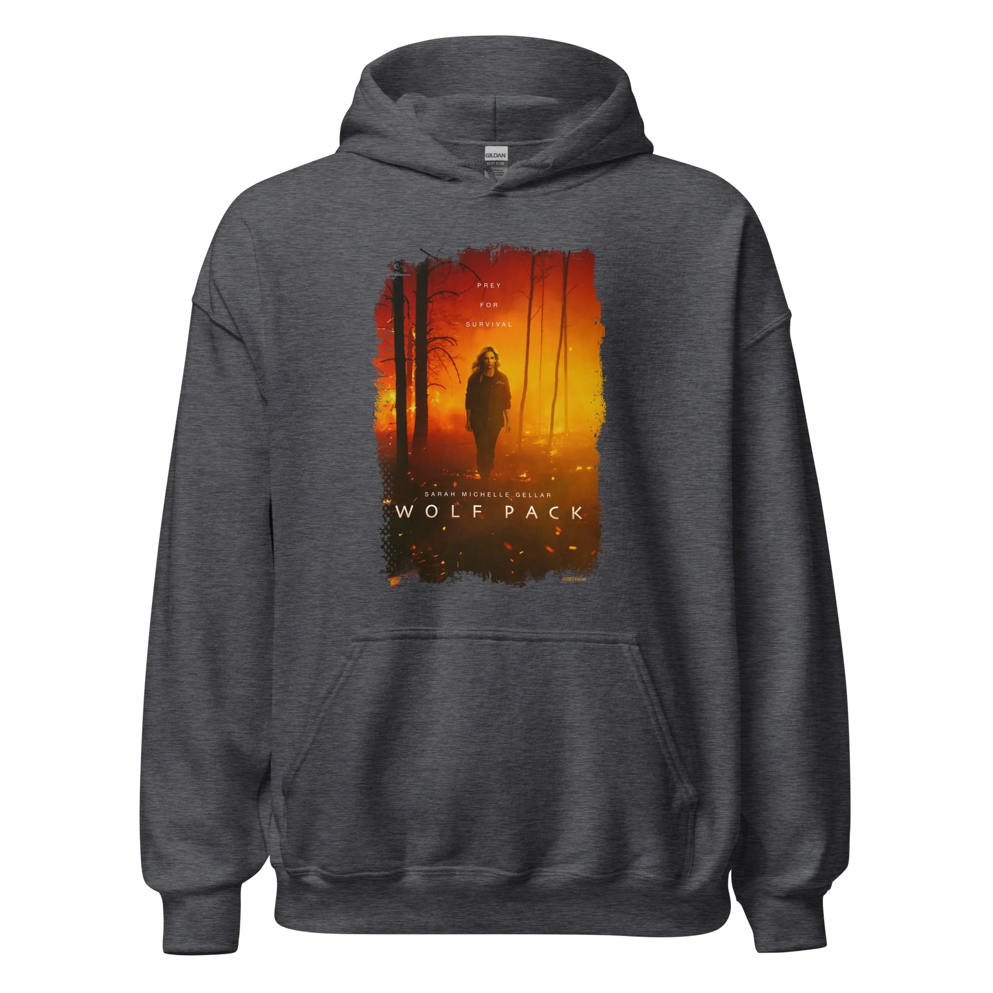Wolf Pack Prey For Survival Adult Hooded Sweatshirt - Image 3