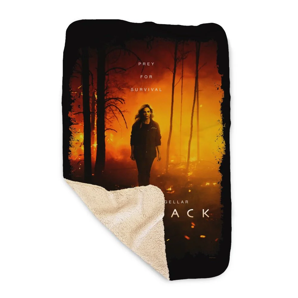 Wolf Pack Prey For Survival Tan Sherpa Blanket - Image 5