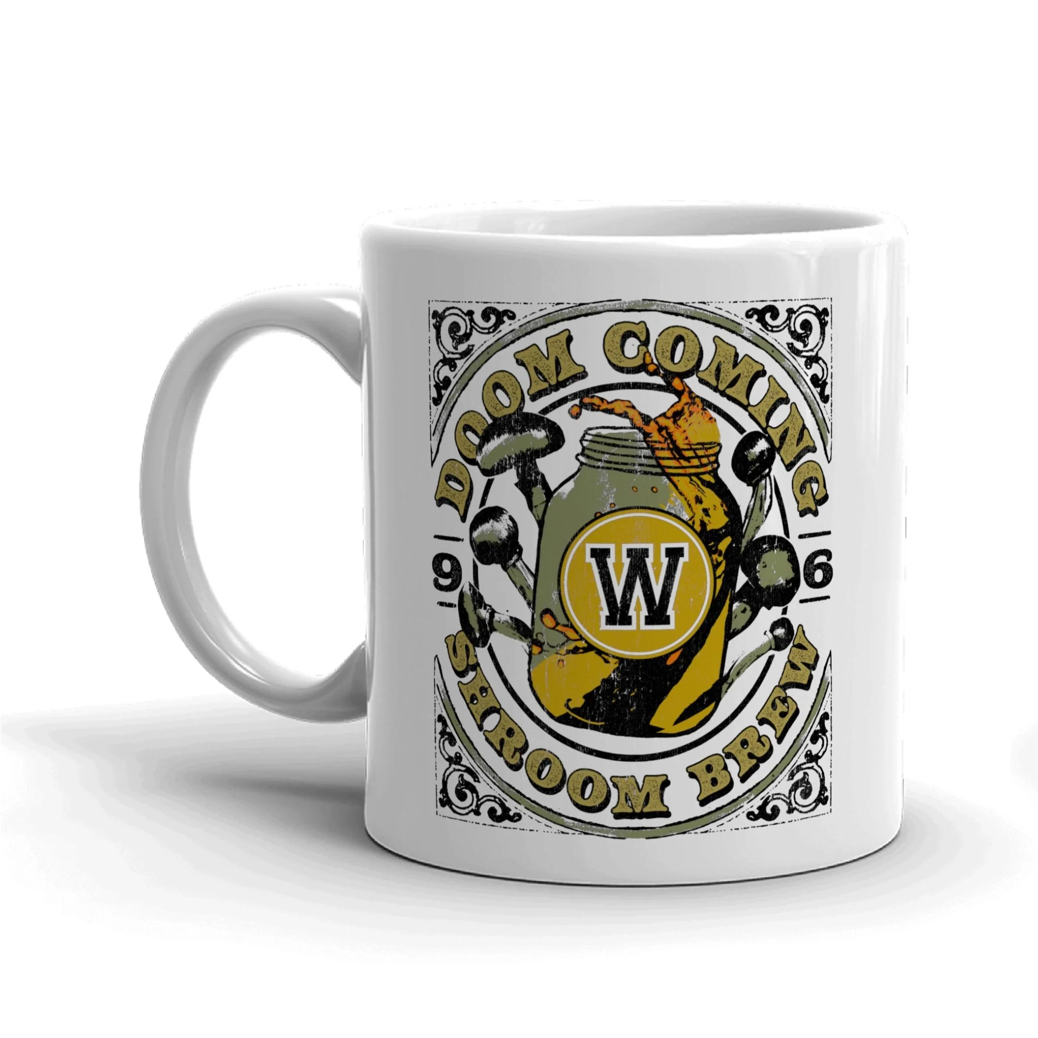 Yellowjackets Doom Coming Shroom Brew White Mug