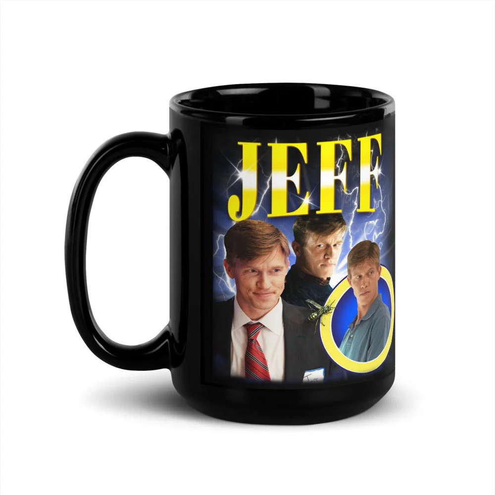 Yellowjackets Jeff Heartthrob Black Glossy Mug - Image 4