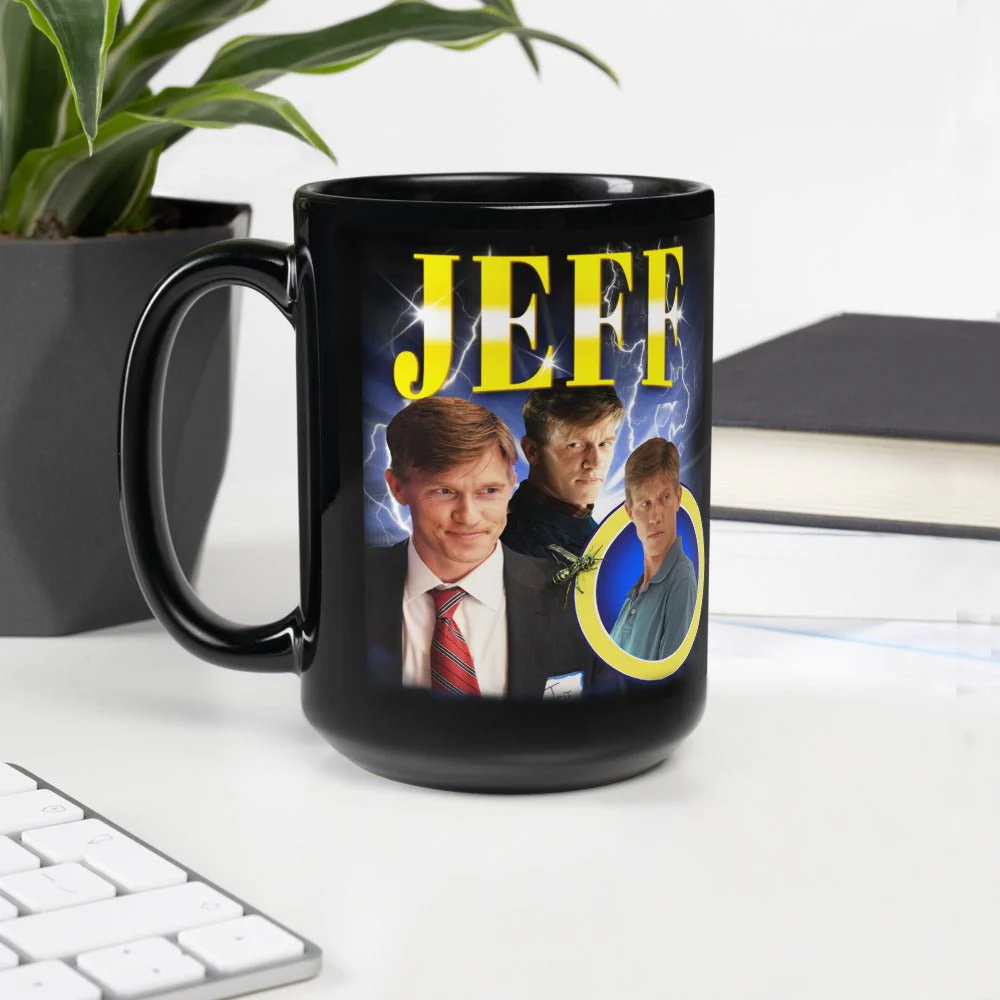 Yellowjackets Jeff Heartthrob Black Glossy Mug - Image 6