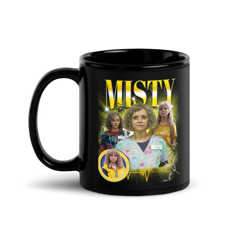 Yellowjackets Misty Heartthrob Black Glossy Mug
