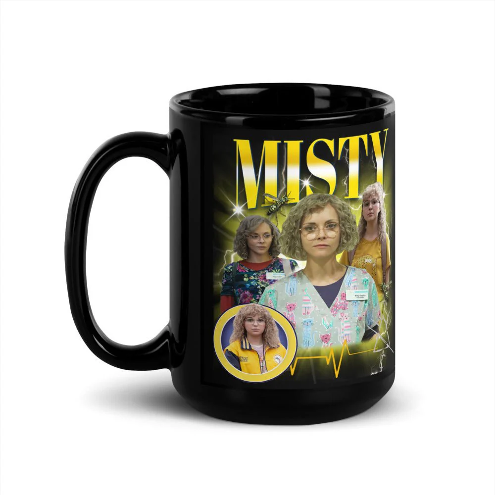 Yellowjackets Misty Heartthrob Black Glossy Mug - Image 4