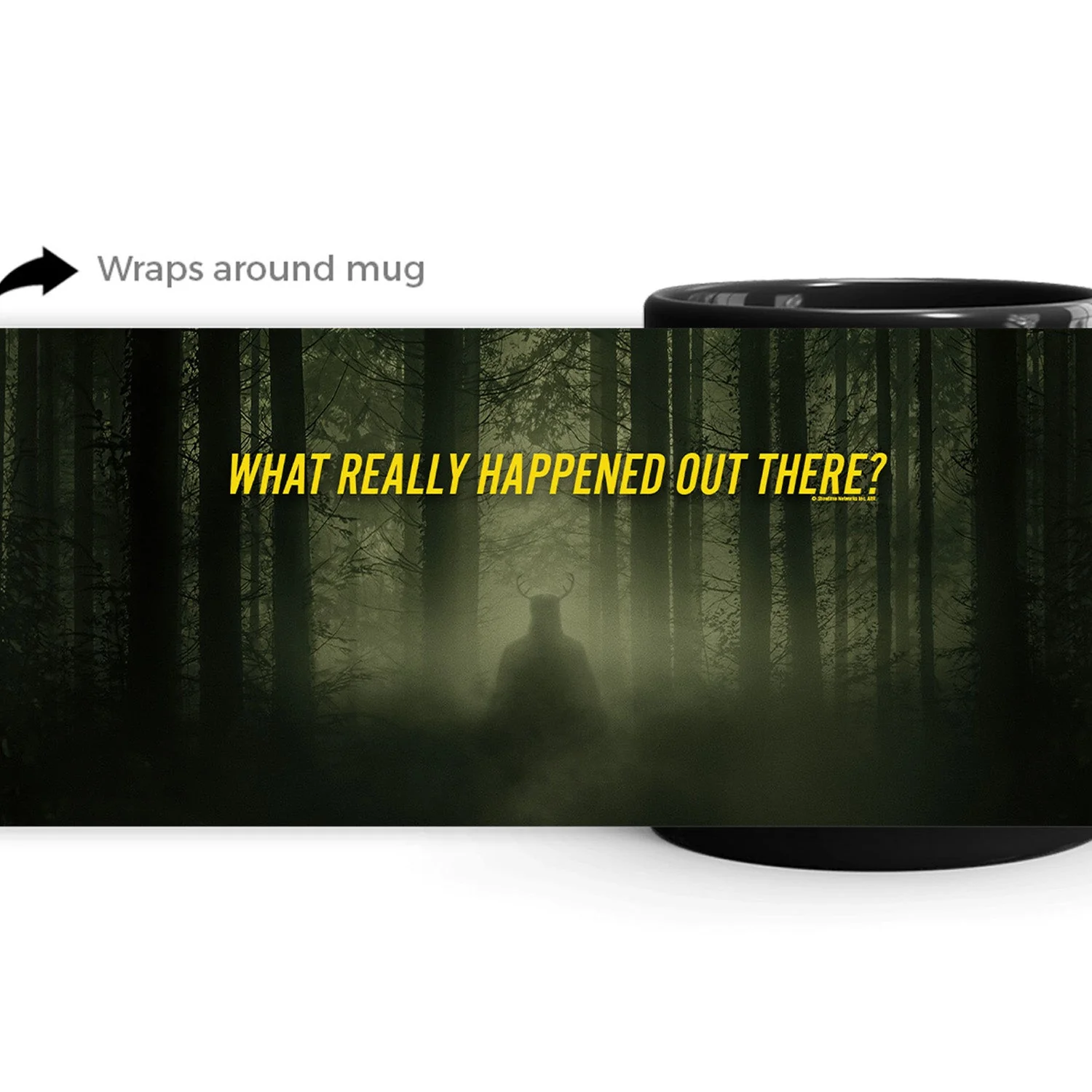 Yellowjackets Mysterious Woods Black Mug - Image 2