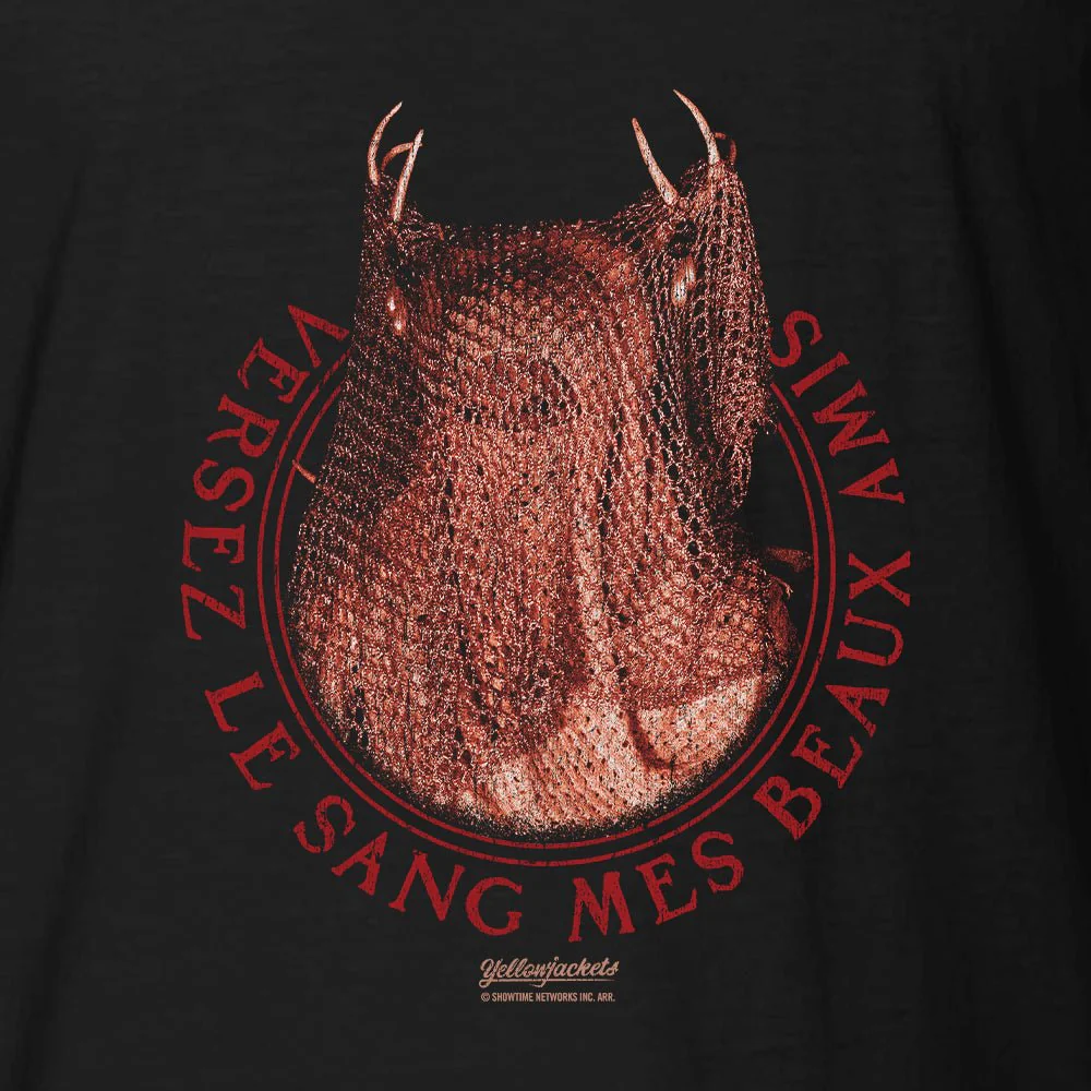 Yellowjackets Versez Le Sang Mes Beaux Amis Adult Short Sleeve T-Shirt - Image 2